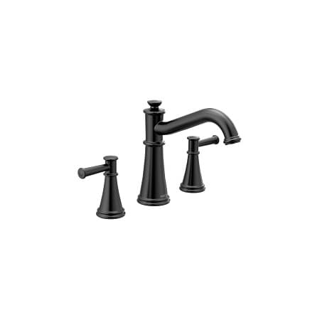 Moen Belfield Two-Handle Roman Tub Faucet in Matte Black T9023BL